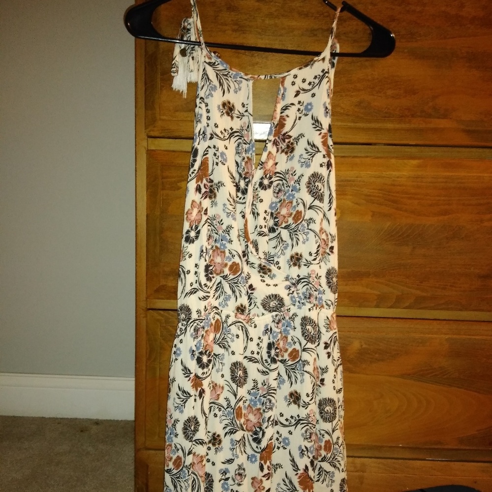 American Eagle Floral Maxi Dress Sz L